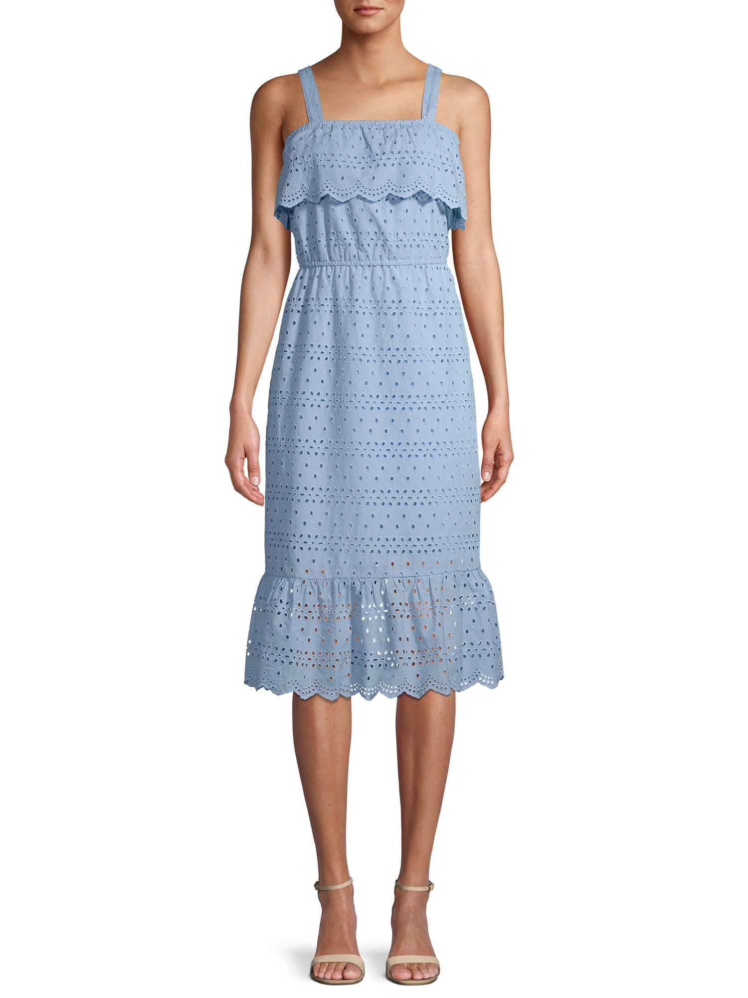 Time and Tru Women's Eyelet Dress ...